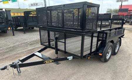 New 2025 Road Boss 77 x10' Tandem Axle Landscape with 2' Sides Landscape Trailer