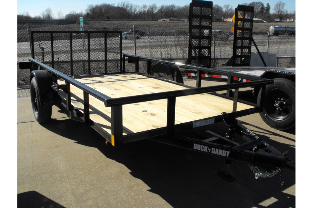 New Utility Trailer 77 X 12 Dove 3' Spring Loaded Gate 2990 Axle With Easy-Lubes