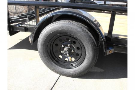 New Utility Trailer 77 X 12 Dove 3' Spring Loaded Gate 2990 Axle With Easy-Lubes