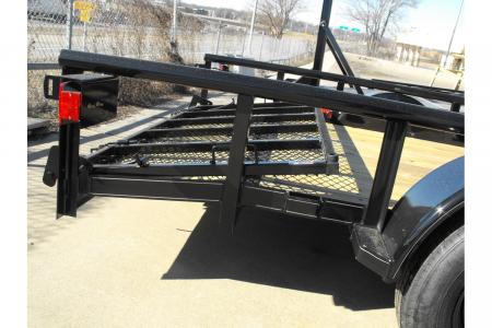 New Utility Trailer 77 X 12 Dove 3' Spring Loaded Gate 2990 Axle With Easy-Lubes