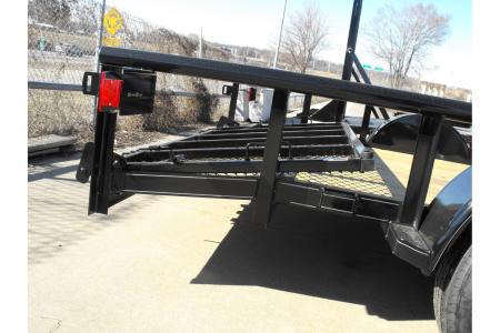 New Utility Trailer 77 X 12 Dove 3' Spring Loaded Gate 2990 Axle With Easy-Lubes