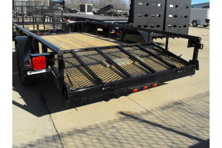 New Utility Trailer 77 X 12 Dove 3' Spring Loaded Gate 2990 Axle With Easy-Lubes