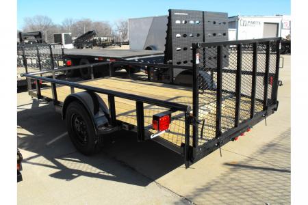 New Utility Trailer 77 X 12 Dove 3' Spring Loaded Gate 2990 Axle With Easy-Lubes