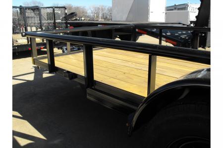 New Utility Trailer 77 X 12 Dove 3' Spring Loaded Gate 2990 Axle With Easy-Lubes