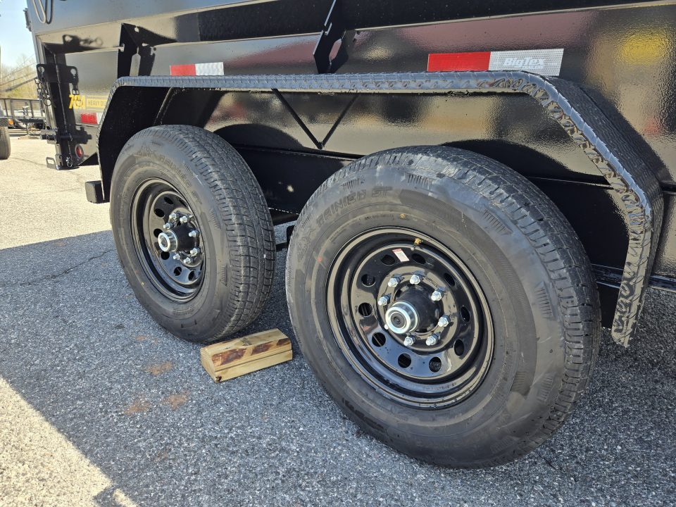New 7 x 14 Big Tex Low Pro 14TD Telescopic Dump Trailer 15.4K****MEGA HOIST Lift, 7 Gauge Floor, Batt Charger, Stab. Jacks