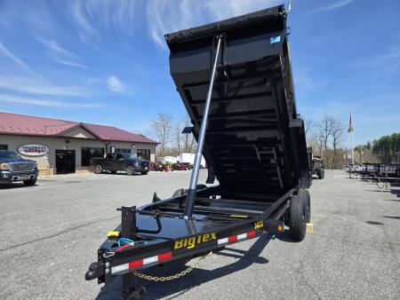 New 7 x 14 Big Tex Low Pro 14TD Telescopic Dump Trailer 15.4K****MEGA HOIST Lift, 7 Gauge Floor, Batt Charger, Stab. Jacks