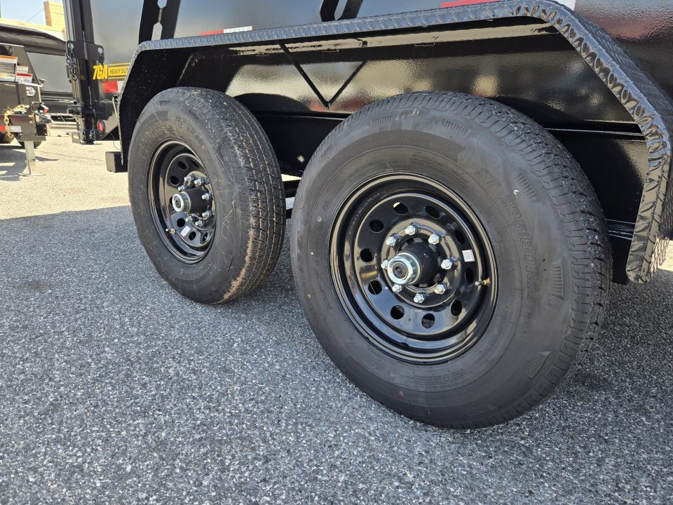 New 7 x 14 Big Tex Low Pro 14TD 4' High Sides Telescopic Dump Trailer 15.4K****MEGA HOIST Lift, 7 Gauge Floor, Batt Charger, Stab Jacks