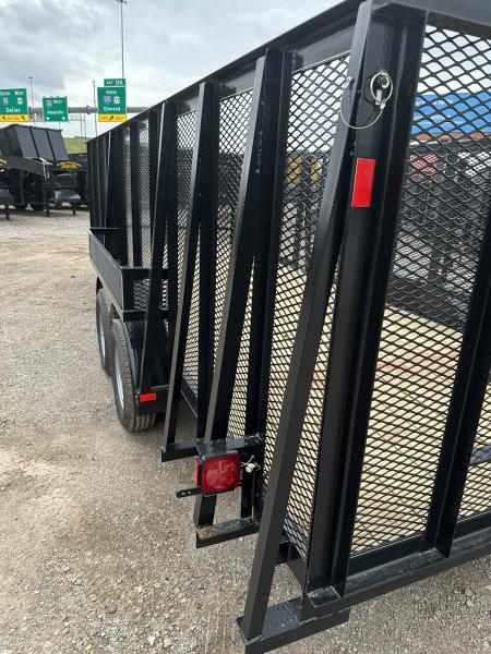 New 2026 Road Boss 83"x20' Tandem Axle Landscape with 4' Sides & Side gate Landscape Trailer