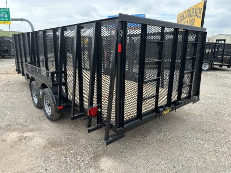 New 2026 Road Boss 83"x20' Tandem Axle Landscape with 4' Sides & Side gate Landscape Trailer
