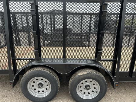 New 2026 Road Boss 83"x20' Tandem Axle Landscape with 4' Sides & Side gate Landscape Trailer