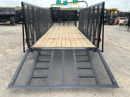 New 2026 Road Boss 83"x20' Tandem Axle Landscape with 4' Sides & Side gate Landscape Trailer