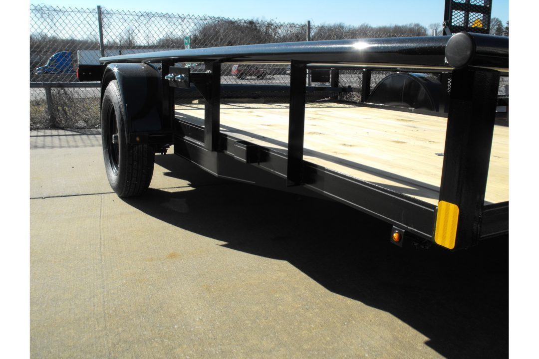 New Utility Trailer 77 X 12 Dove 3' Spring Loaded Gate 2990 Axle With Easy-Lubes