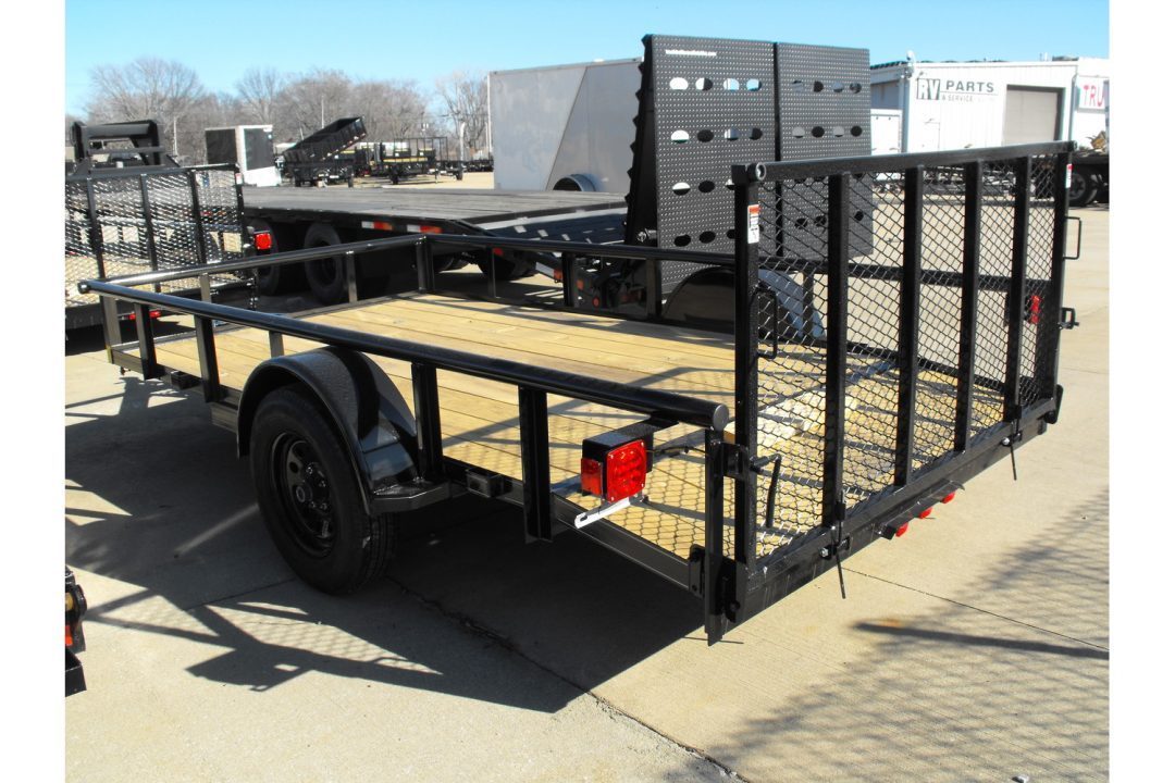 New Utility Trailer 77 X 12 Dove 3' Spring Loaded Gate 2990 Axle With Easy-Lubes