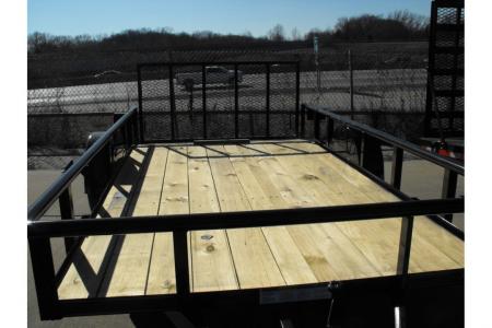 New Utility Trailer 77 X 12 Dove 3' Spring Loaded Gate 2990 Axle With Easy-Lubes