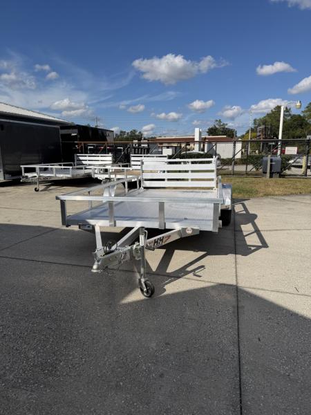 New 2026 H&H Trailers 3K 76X12 Aluminum Rail Side Utility Trailer