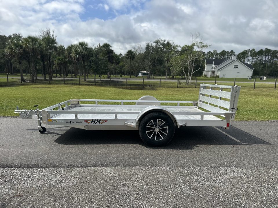 New 2026 H&H Trailers 3K 78X12 Low Side Aluminum Utility Trailer
