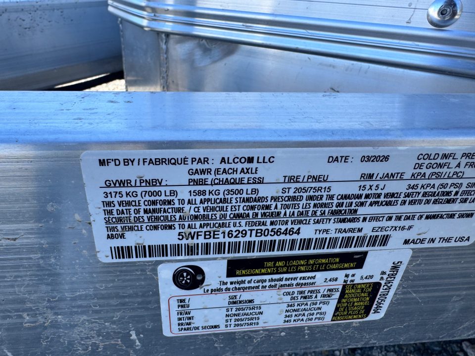 New 2026 ALCOM 7x16 XLT PRO Cargo Trailer