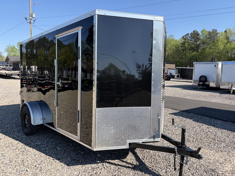 Used 2025 Big Daddy's Edition 6X12 Enclosed Trailer With 6' 6" Interior, Blackout, Single Axle, Polycor