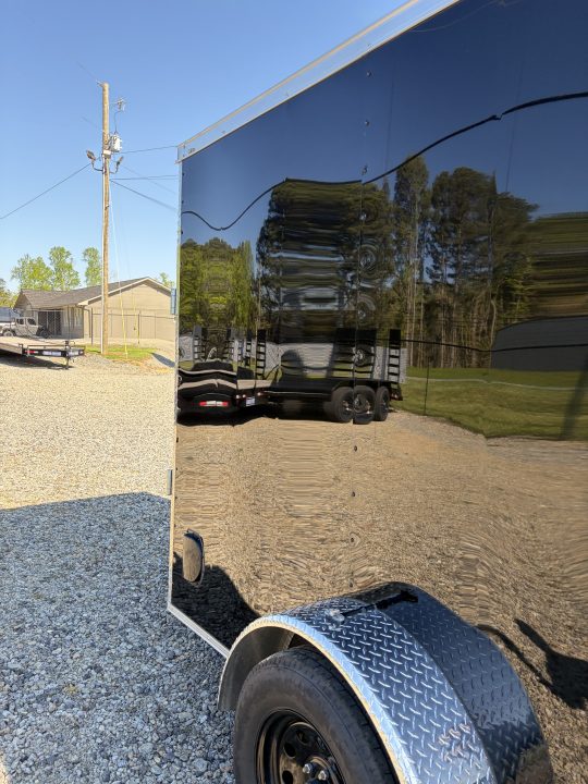 Used 2025 Big Daddy's Edition 6X12 Enclosed Trailer With 6' 6" Interior, Blackout, Single Axle, Polycor