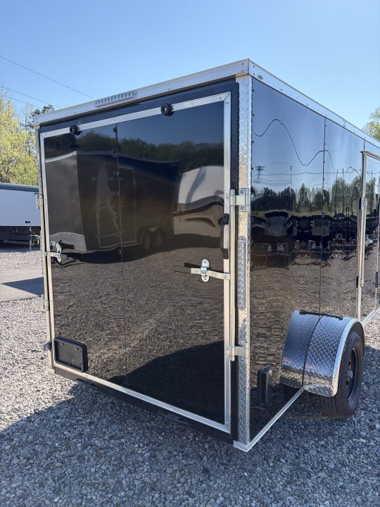 Used 2025 Big Daddy's Edition 6X12 Enclosed Trailer With 6' 6" Interior, Blackout, Single Axle, Polycor