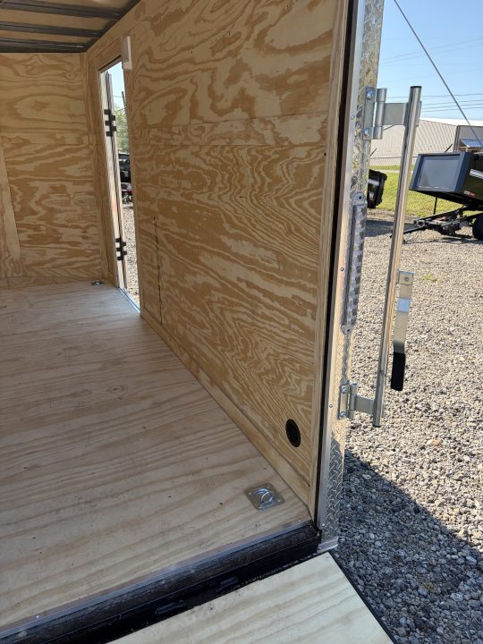 Used 2025 Big Daddy's Edition 6X12 Enclosed Trailer With 6' 6" Interior, Blackout, Single Axle, Polycor