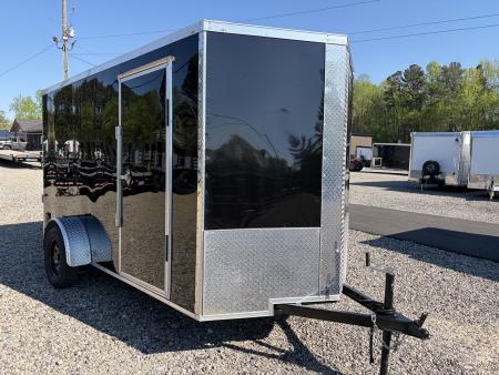Used 2025 Big Daddy's Edition 6X12 Enclosed Trailer With 6' 6  Interior, Blackout, Single Axle, Polycor