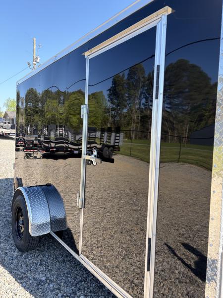 Used 2025 Big Daddy's Edition 6X12 Enclosed Trailer With 6' 6" Interior, Blackout, Single Axle, Polycor
