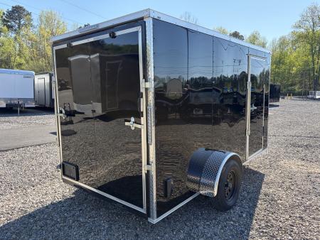 Used 2025 Big Daddy's Edition 6X12 Enclosed Trailer With 6' 6" Interior, Blackout, Single Axle, Polycor