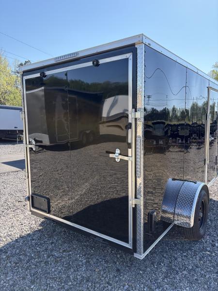 Used 2025 Big Daddy's Edition 6X12 Enclosed Trailer With 6' 6" Interior, Blackout, Single Axle, Polycor