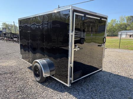 Used 2025 Big Daddy's Edition 6X12 Enclosed Trailer With 6' 6" Interior, Blackout, Single Axle, Polycor