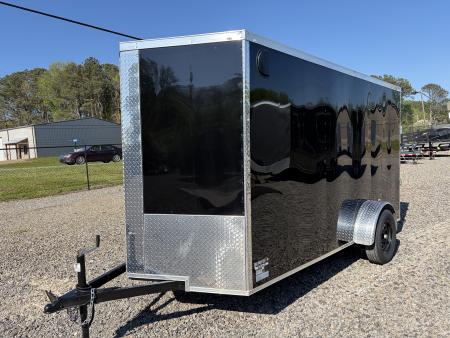 Used 2025 Big Daddy's Edition 6X12 Enclosed Trailer With 6' 6" Interior, Blackout, Single Axle, Polycor