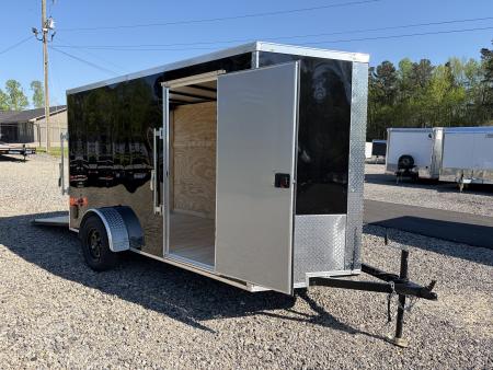 Used 2025 Big Daddy's Edition 6X12 Enclosed Trailer With 6' 6" Interior, Blackout, Single Axle, Polycor