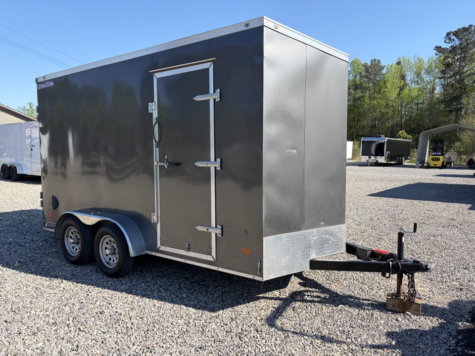 Used 2022 Haul-About 7X14 Enclosed Trailer, 7' 6" Interior Height, Cargo Bran Doors, 7K GVWR