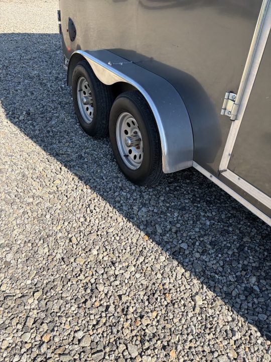 Used 2022 Haul-About 7X14 Enclosed Trailer, 7' 6" Interior Height, Cargo Bran Doors, 7K GVWR