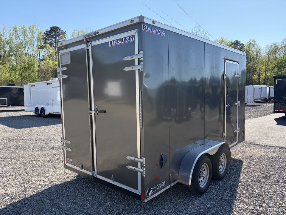 Used 2022 Haul-About 7X14 Enclosed Trailer, 7' 6" Interior Height, Cargo Bran Doors, 7K GVWR