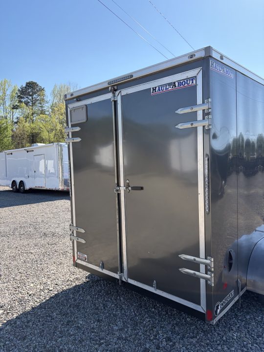 Used 2022 Haul-About 7X14 Enclosed Trailer, 7' 6" Interior Height, Cargo Bran Doors, 7K GVWR