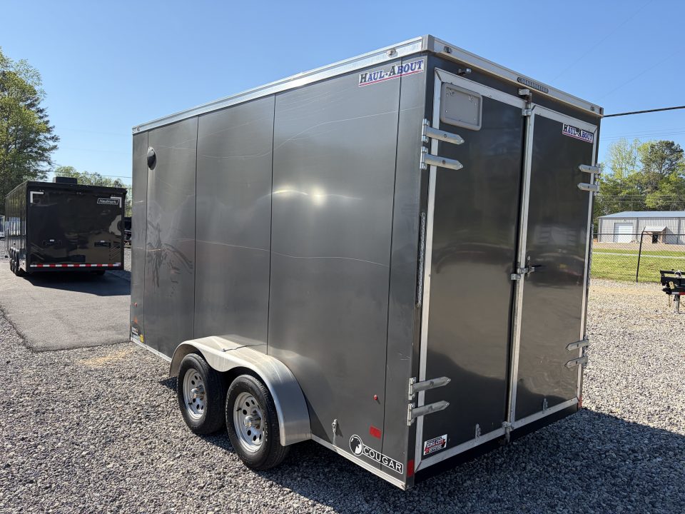 Used 2022 Haul-About 7X14 Enclosed Trailer, 7' 6" Interior Height, Cargo Bran Doors, 7K GVWR