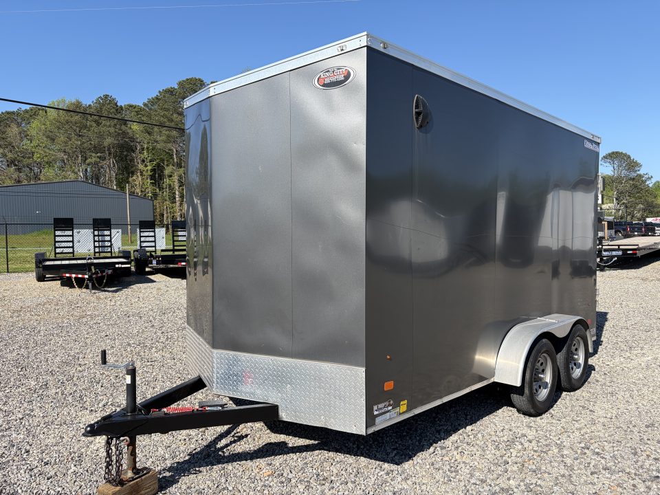 Used 2022 Haul-About 7X14 Enclosed Trailer, 7' 6" Interior Height, Cargo Bran Doors, 7K GVWR