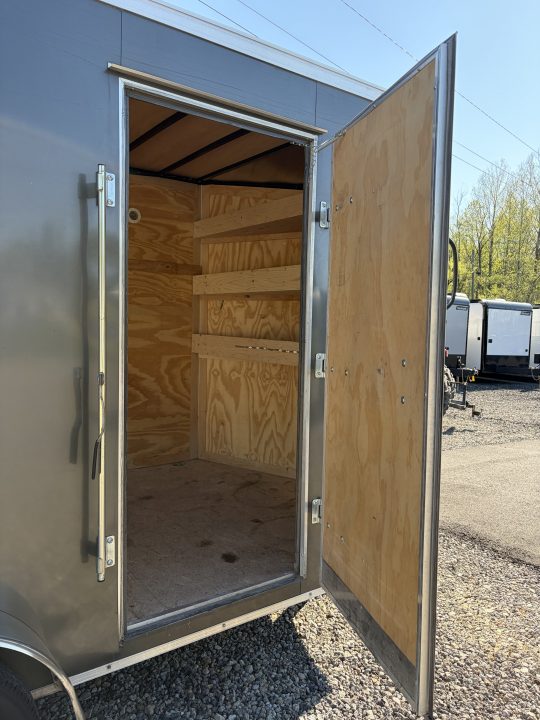 Used 2022 Haul-About 7X14 Enclosed Trailer, 7' 6" Interior Height, Cargo Bran Doors, 7K GVWR