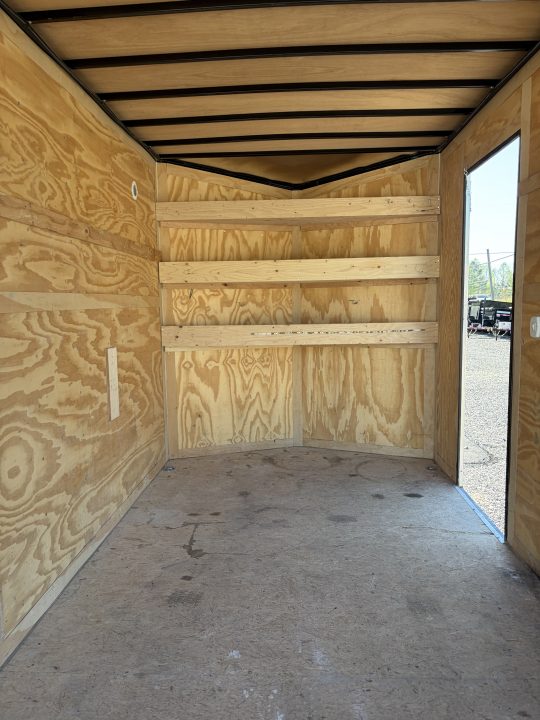 Used 2022 Haul-About 7X14 Enclosed Trailer, 7' 6" Interior Height, Cargo Bran Doors, 7K GVWR