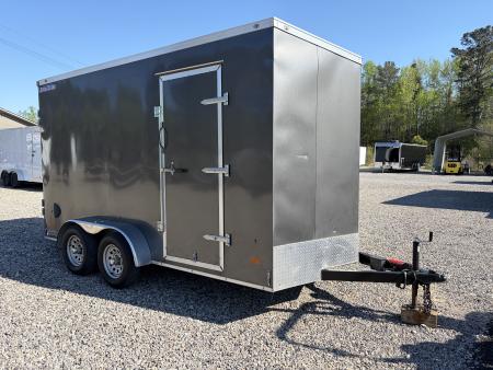 Used 2022 Haul-About 7X14 Enclosed Trailer, 7' 6  Interior Height, Cargo Bran Doors, 7K GVWR
