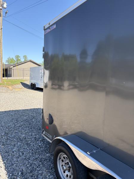 Used 2022 Haul-About 7X14 Enclosed Trailer, 7' 6" Interior Height, Cargo Bran Doors, 7K GVWR