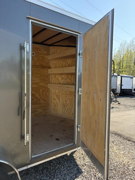 Used 2022 Haul-About 7X14 Enclosed Trailer, 7' 6" Interior Height, Cargo Bran Doors, 7K GVWR