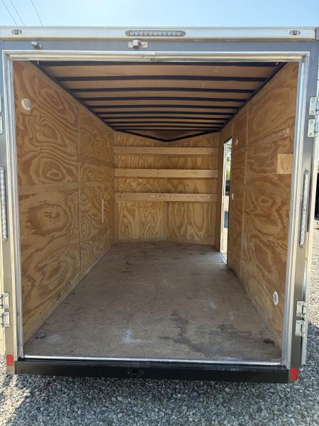 Used 2022 Haul-About 7X14 Enclosed Trailer, 7' 6" Interior Height, Cargo Bran Doors, 7K GVWR