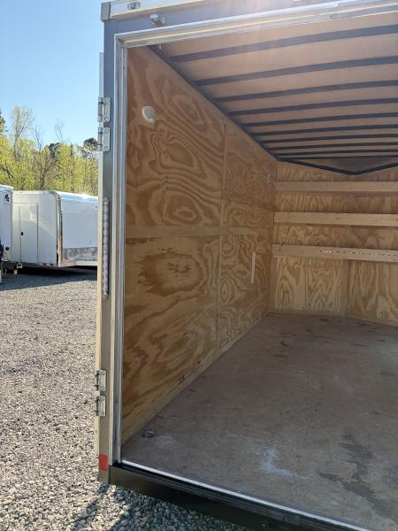 Used 2022 Haul-About 7X14 Enclosed Trailer, 7' 6" Interior Height, Cargo Bran Doors, 7K GVWR