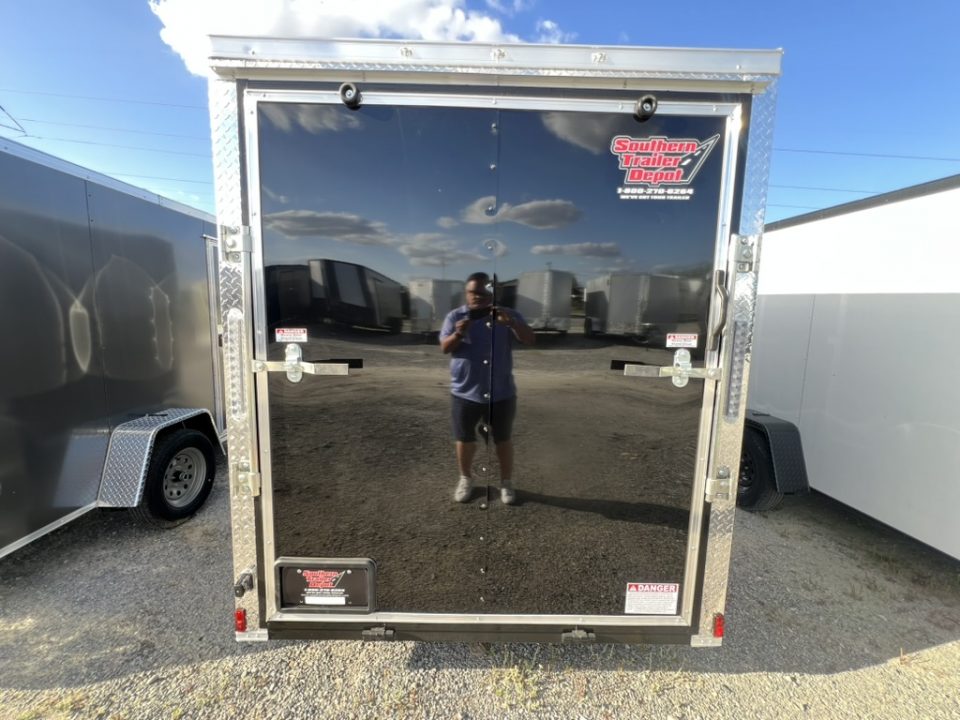 New 2026 Titanium 6x12 SA Cargo / Enclosed Trailer Black Polycore