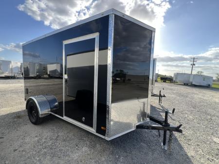 New 2026 Titanium 6x12 SA Cargo / Enclosed Trailer Black Polycore