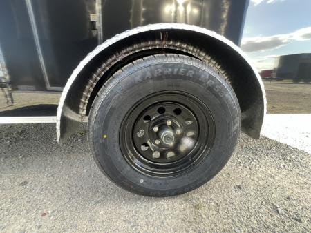 New 2026 Titanium 6x12 SA Cargo / Enclosed Trailer Black Polycore