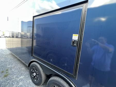 New NEW 2026 Titanium 8.5x24 TA3 Cargo / Enclosed Trailer /Indigo Blue / Blackout /Spoiler W/ Lights