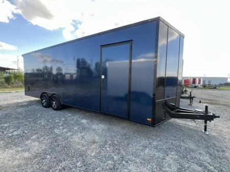 New NEW 2026 Titanium 8.5x24 TA3 Cargo / Enclosed Trailer /Indigo Blue / Blackout /Spoiler W/ Lights